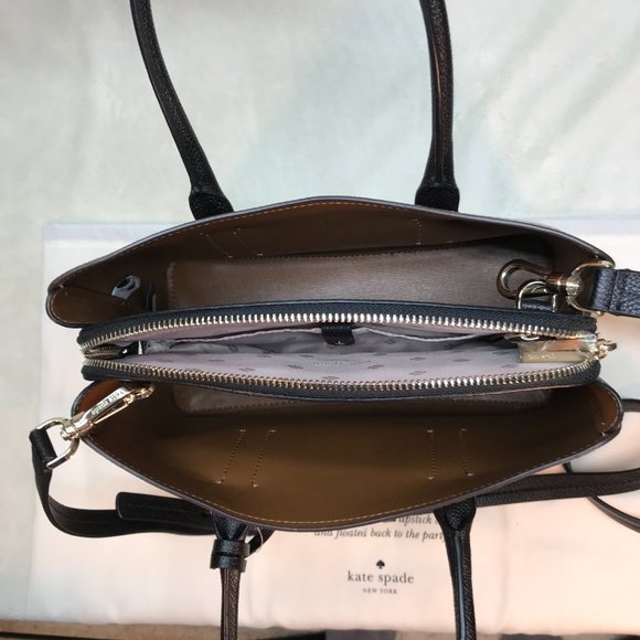 NWOT Authentic Kate Spade Margaux Leopard Medium Leather Convertible Crossbody - Picture 8 of 9